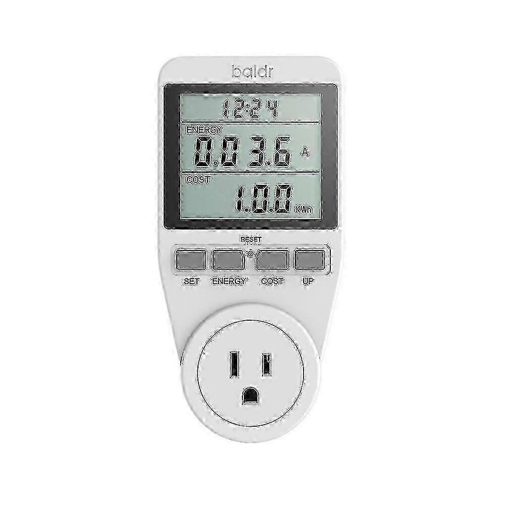 Single tariff electricity monitor power meter socket