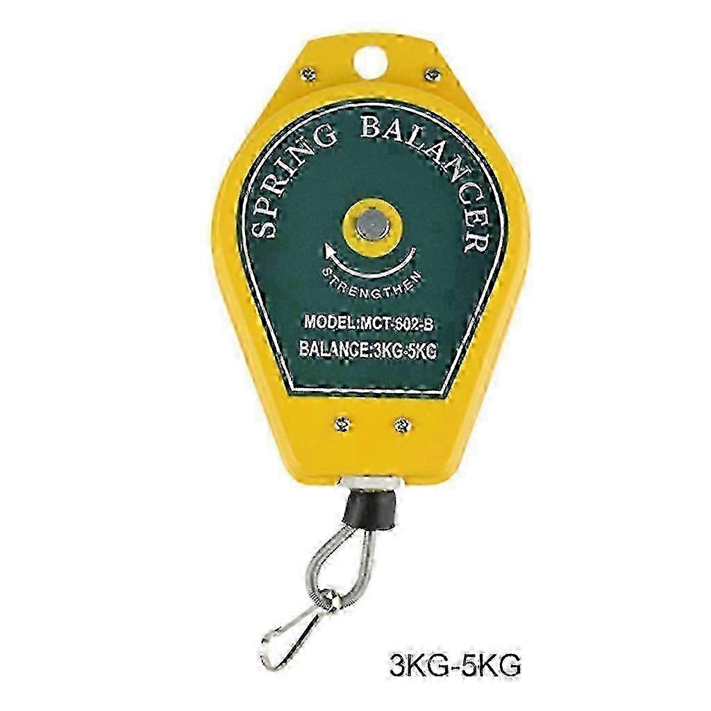 Durable Retractable Spring Balancer Steel Wire Rope Measuring Tool Hook Holder Hanging 3-5kg Assembly-line Fixtures miao4