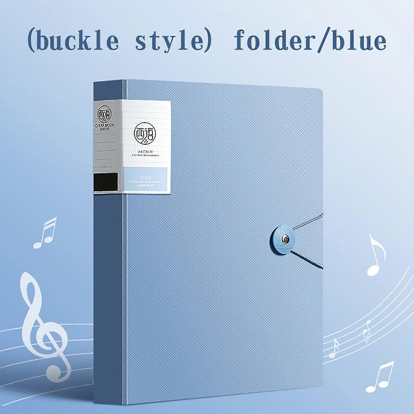 SDJMA A4 Presentation Binder with Plastic Sleeves Bound Sheet Protector Folder