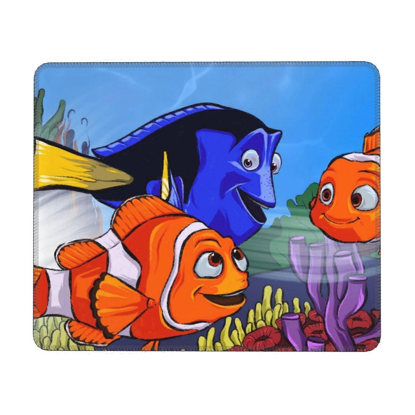 Findet Nemo Mauspad mit Gummi-Verschlusskante, Schreibtischunterlage fürs Büro, Schreibunterlage, Multi-Code-Gamepad, Mauspads für Computer, Laptop, Mauspad