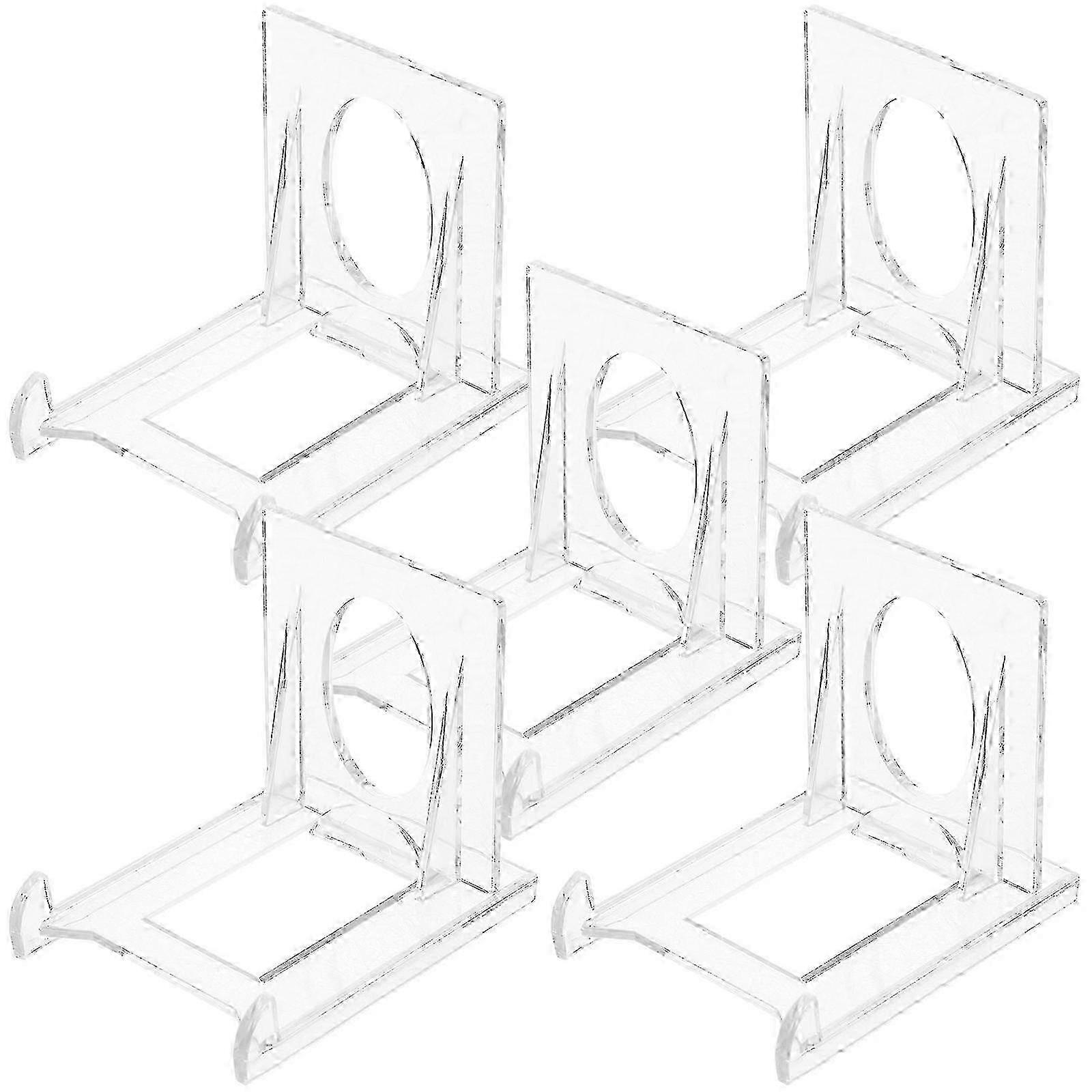 Acrylic Card Display Stand with Rack - 5-Piece Set for  Models