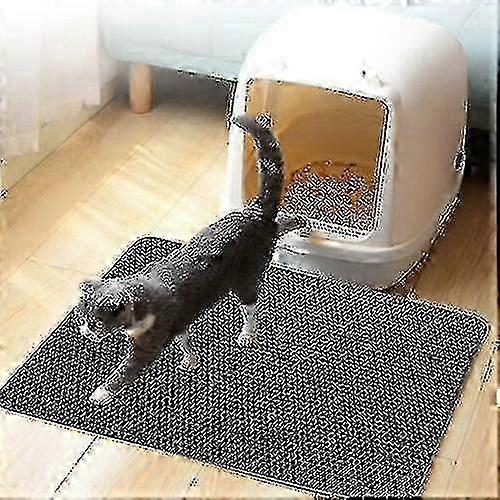 Litter Box Mat,cat Mat,honeycomb(30*30cm,black)