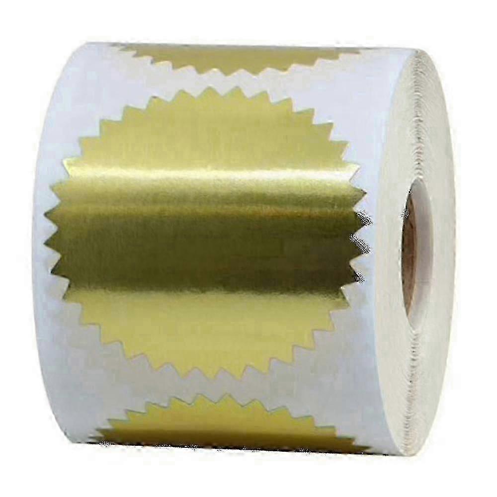 Round Gold Mailing Label Stickers Roll, Envelope Seal -2 In(golden)(500pcs) -aya f54