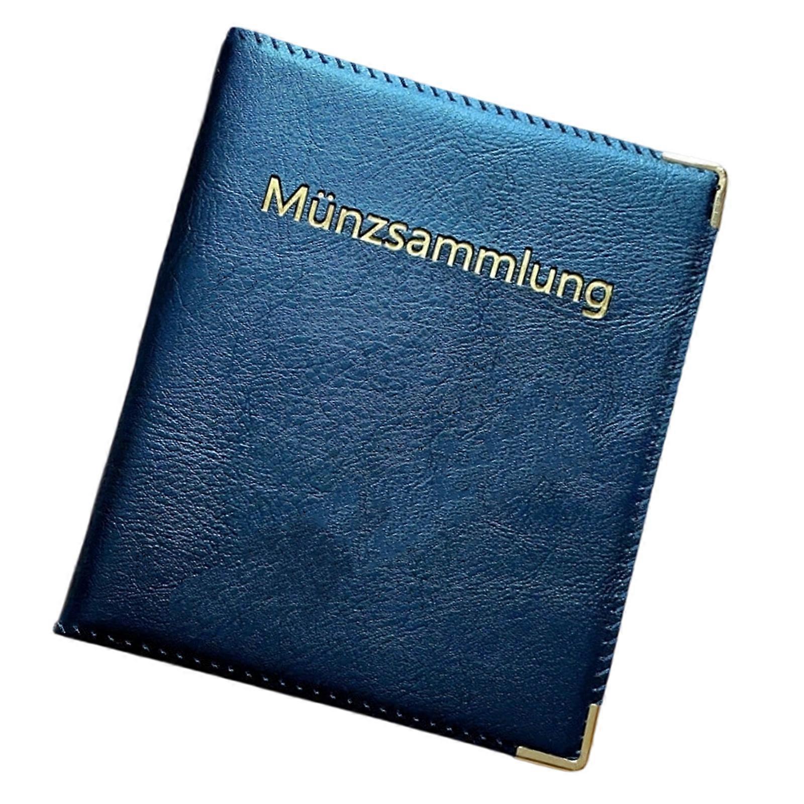 480 Pockets Coin Collecting Album PU Leather Coin Collection Album for Display and Storage Coin Badges Pennies Quarters Multicolor