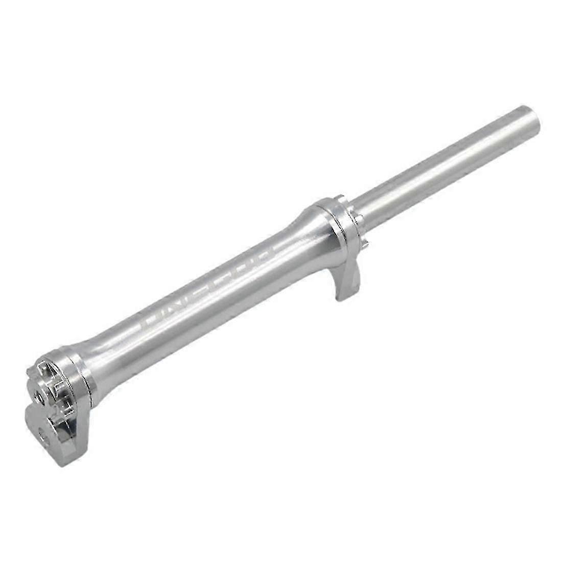 Folding Bicycle Wheel Extension Rod, Telescopic Aluminum Alloy, Silver, Compatible with Various Frame Types