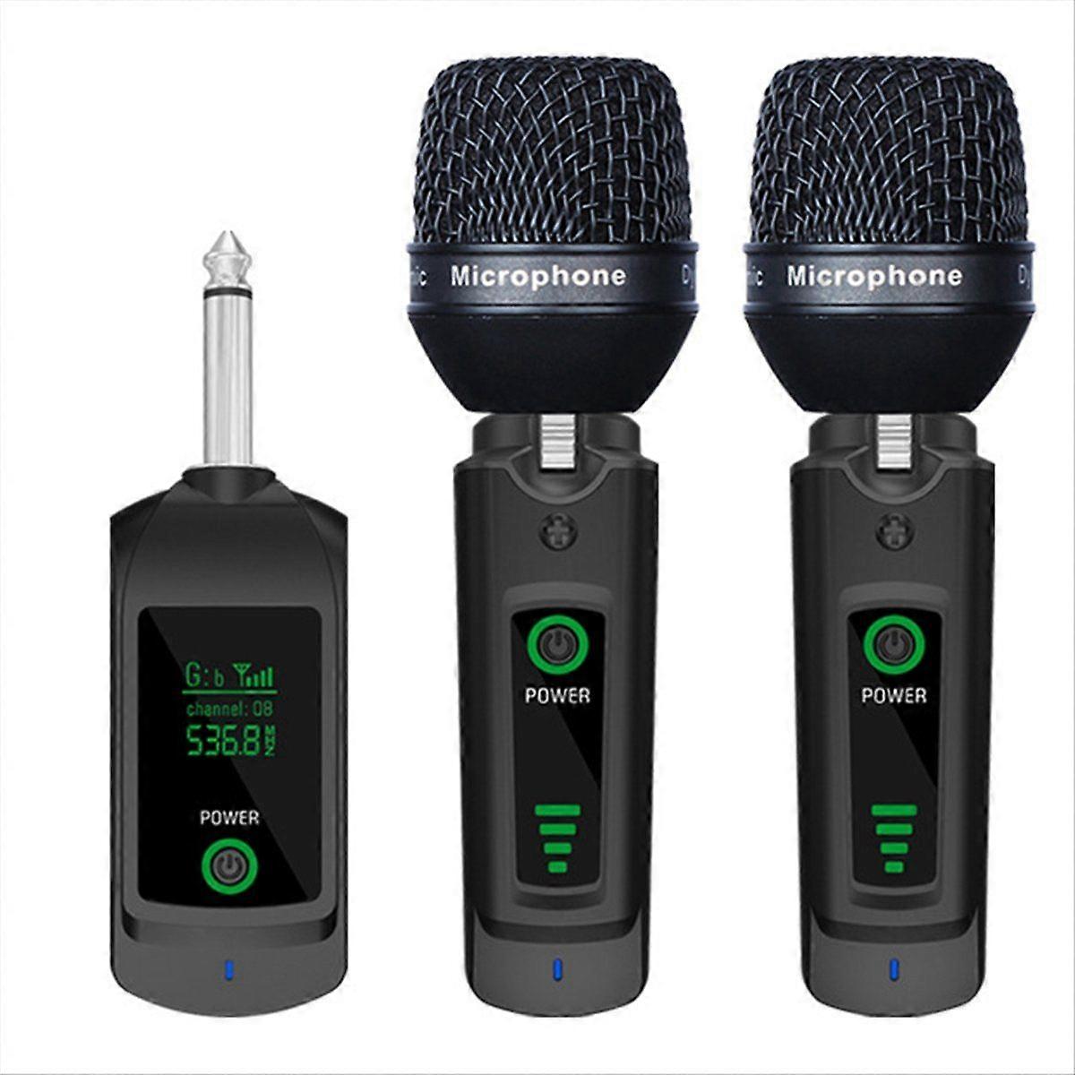 2.4G Wired to Wireless Microphone Transceiver, Dynamic Microphone Capsule, Audio Mixer,PA System 6.