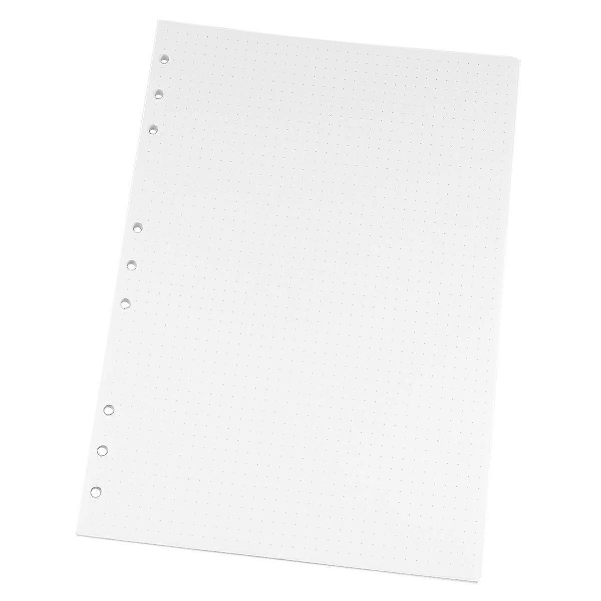 Loose-Leaf Refill Papers B5 Notebook Core for Writing 90 Sheets White Dotted