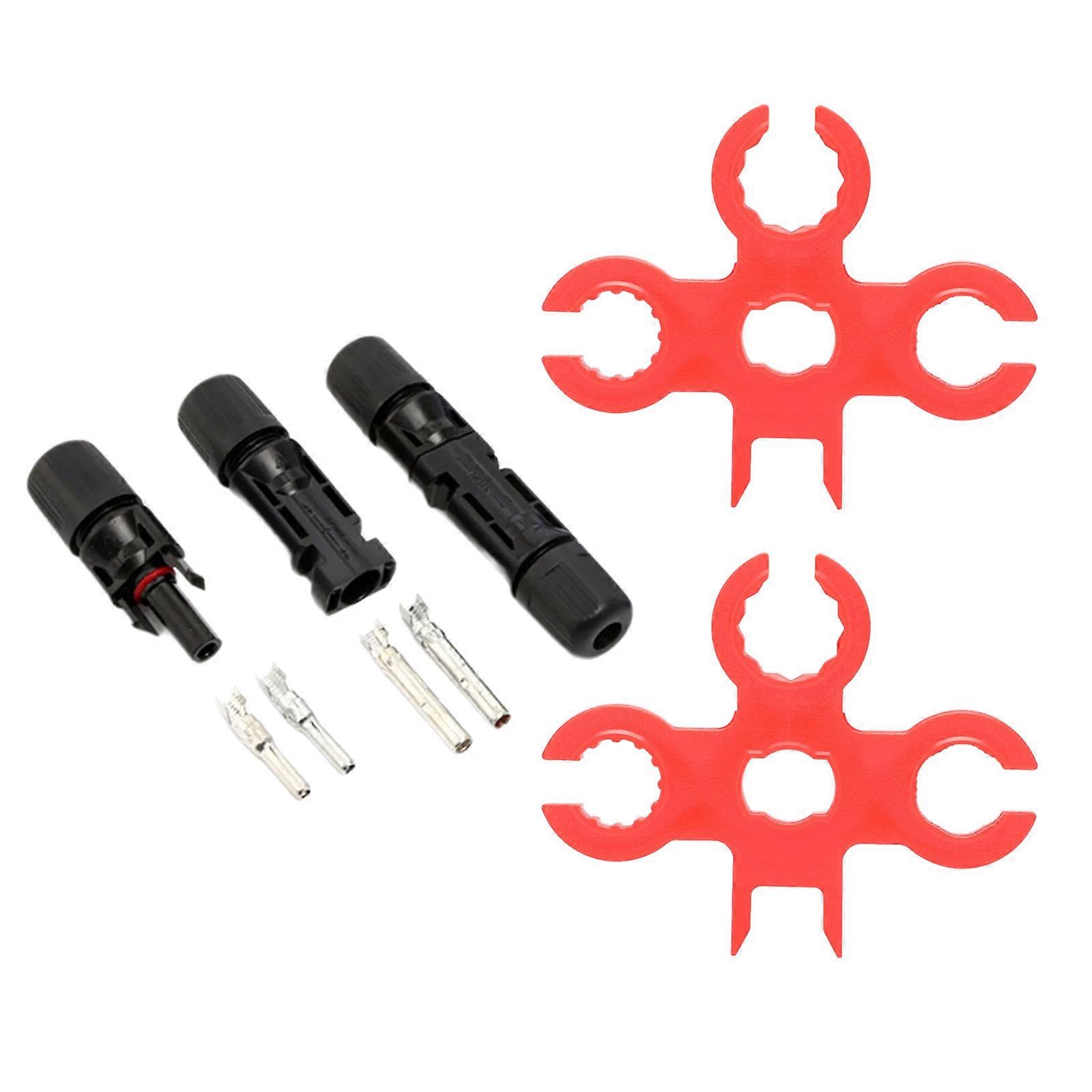 Complete connectors Tool Kit with Spanners for Solar Panel Wiring and Maintenance High Current 25A Support Multicolor