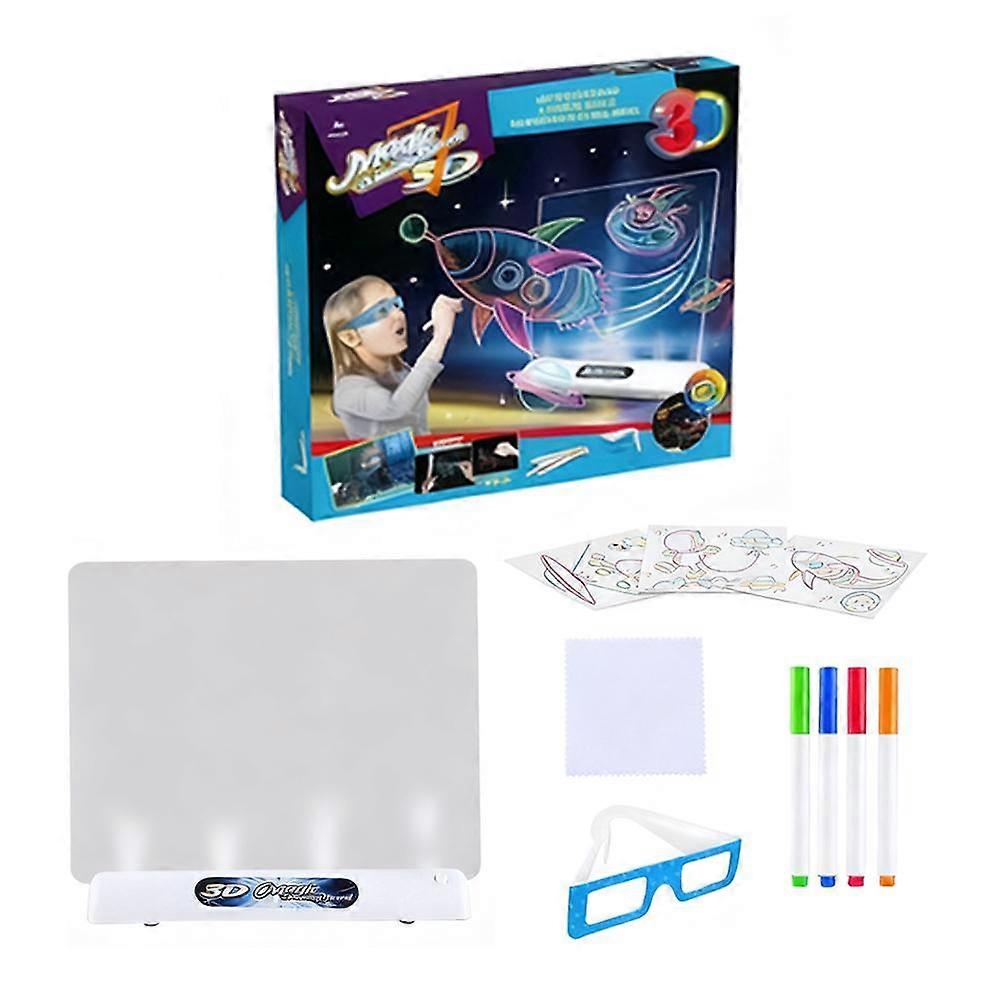 LED Writing Board Light Up Drawing Tablet Creative Kid Gift Set