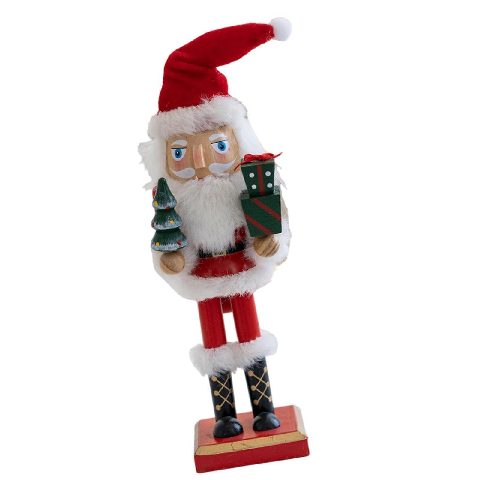 Stylish Christmas Soldier for Unique Pattern Centerpieces Decorations Table Centerpieces Display Craft 10.63inch Multicolor