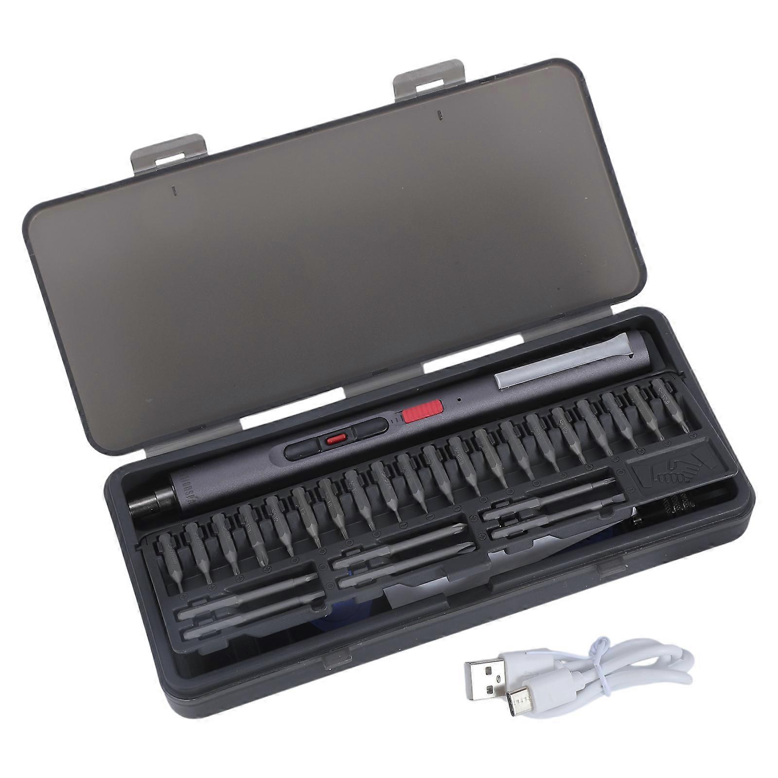 Electric Screwdriver Set Large Capacity Power Screwdriver with LED Work Light Multi-accessory Precisions Power Tools Multicolor