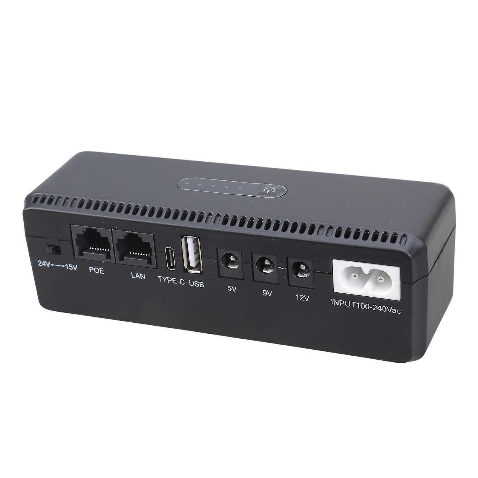 Essential Backup Power Supply Adapter Light Weight UPS for Critical Networking & Monitoring Equipment Prevents Data Loss Multicolor