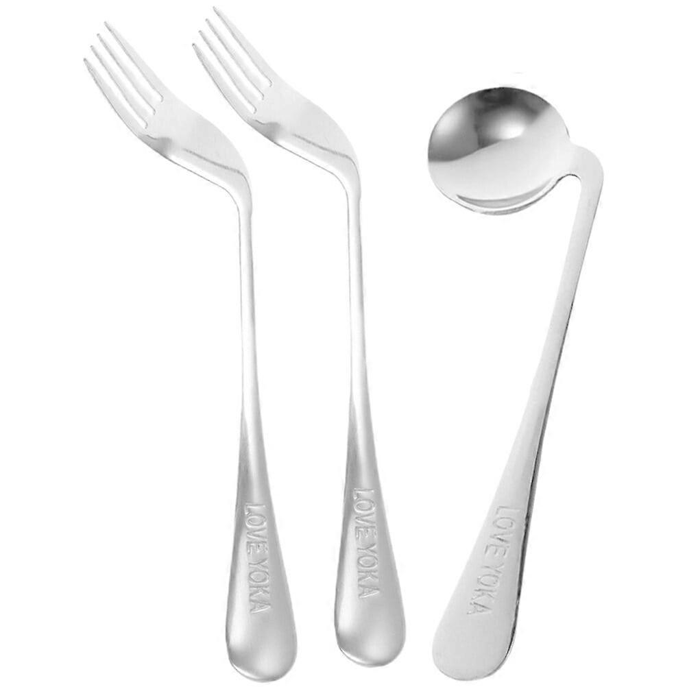 Right Handed Adaptive Utensils Set for Elderly and Parkinson's