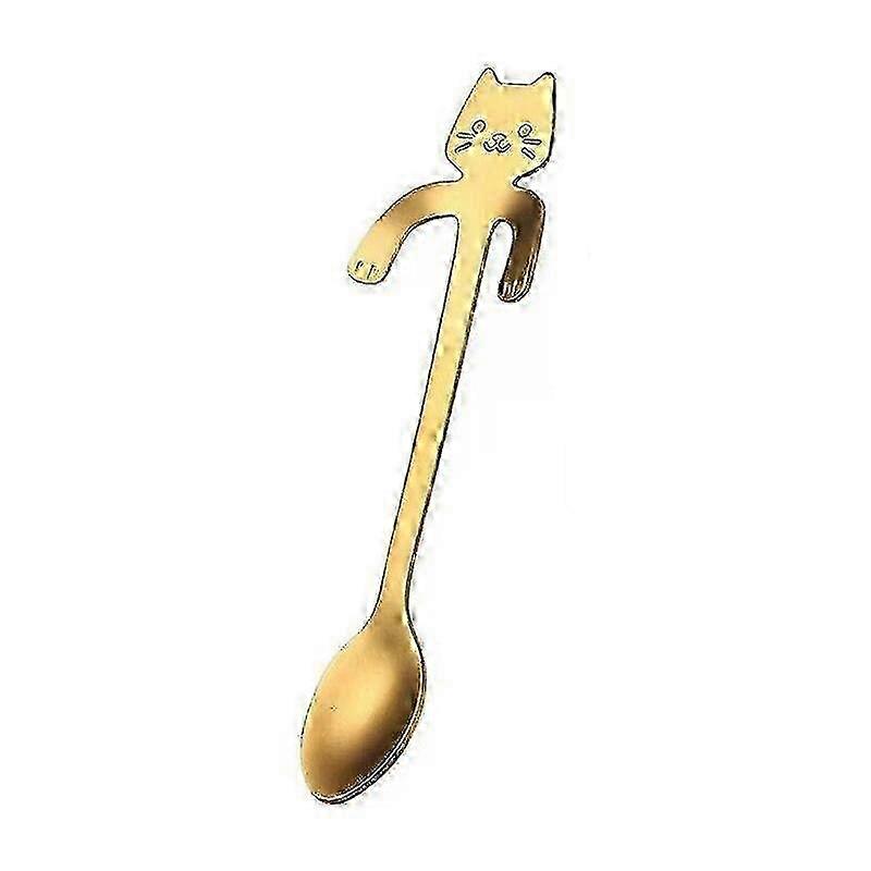 Stainless Steel Cat Teaspoon - Cute Mini Tableware