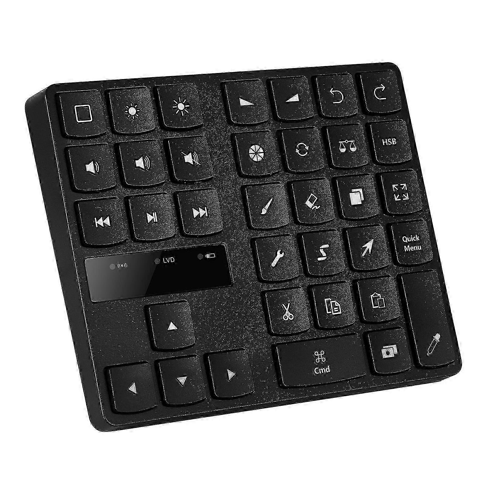35 Keys Drawing Mini Numpad Rechargeable Fast Charging Portable Bluetooth Wireless Drawing Numeric Keypad for Tablet