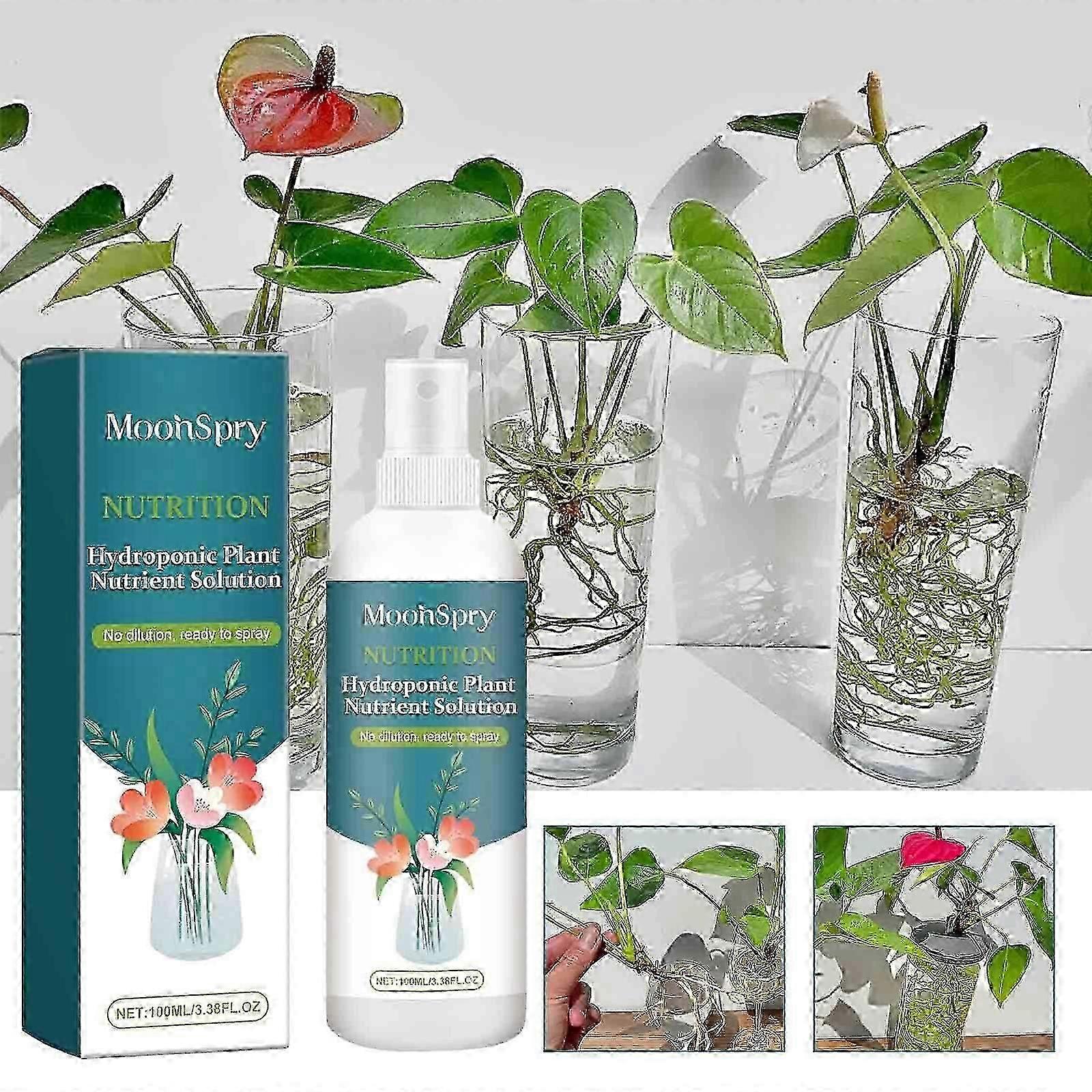 Hydroponic Garden Plant Nutrient Solution Liquid Potting Flower Fertilizer 100ml