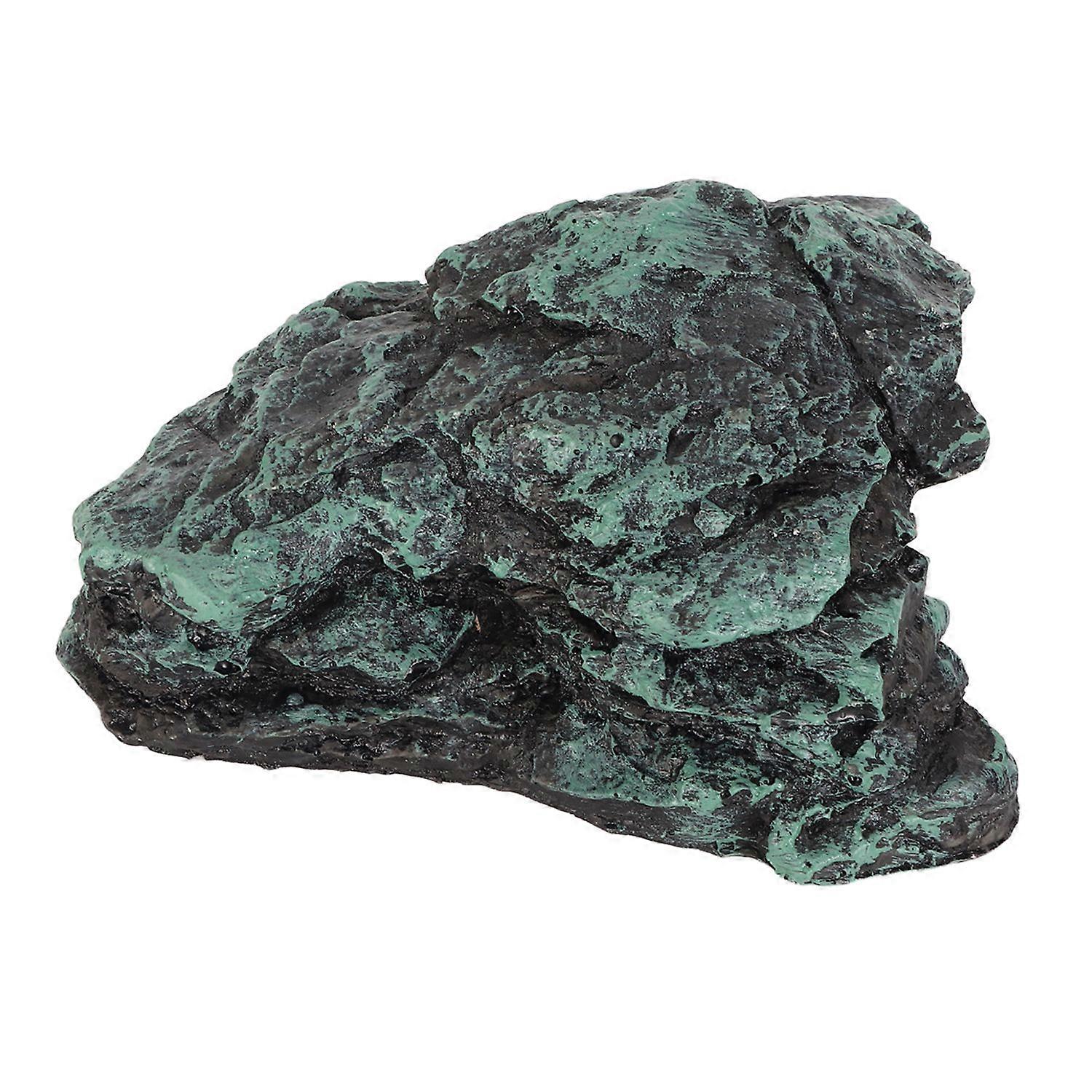 Reptile Rock Hide Cave Simulation Realistic Safe Comfortable Resin Rock Hideout for Terrarium Decora