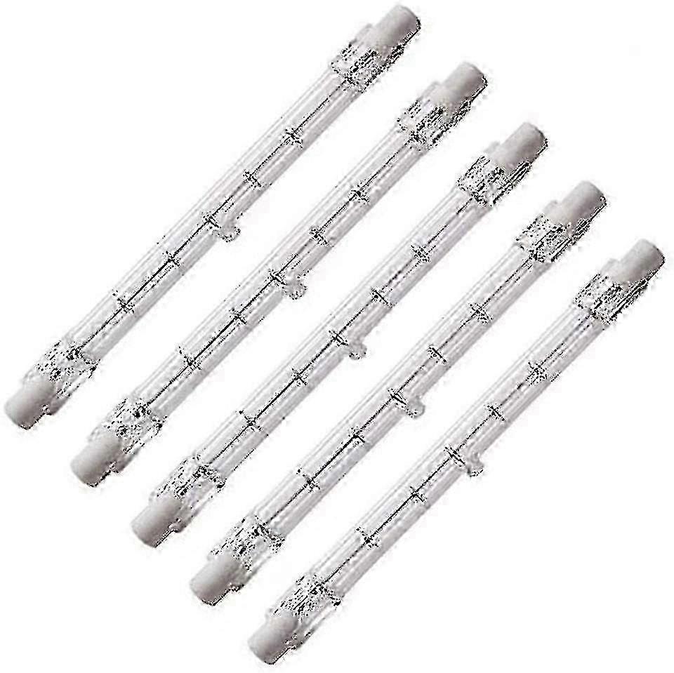 e R7s Linear Halogen Floodlight, 5Pcs 300w 118mm Energy Saving Tungsten Halogen Lamp, 360beam Angle Dimmeable R7s J118 Security Light