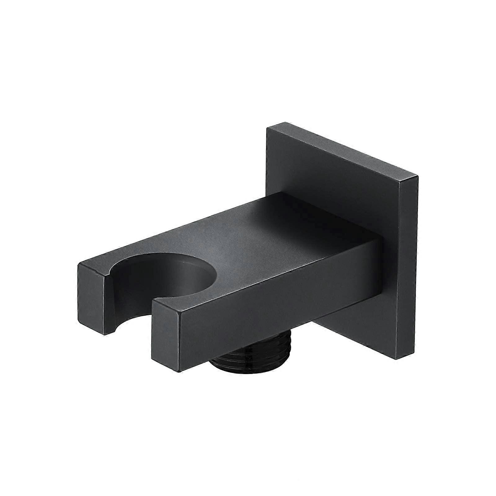 Powerful Shower Head with Brass Handheld & Wall Mounted Square Bracket Holder for Bathroom