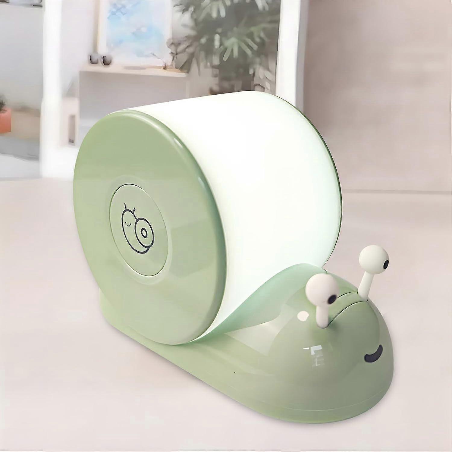 Cute Snail Night Light | Magnetic Base Dimmable Bedside Lamp | 800mAh Long-Lasting Soft Light