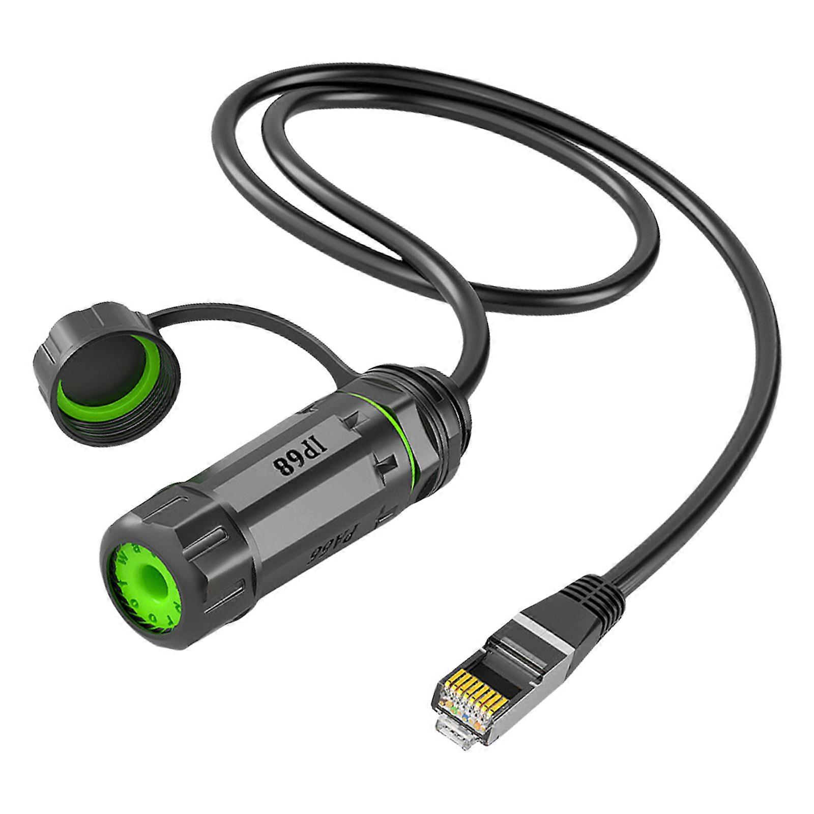 IP68 Waterproof RJ45 Coupler Gigabit RJ45 Networking Cable Joiner, Weatherproof and Dustproof for Stable Connectivity Multicolor