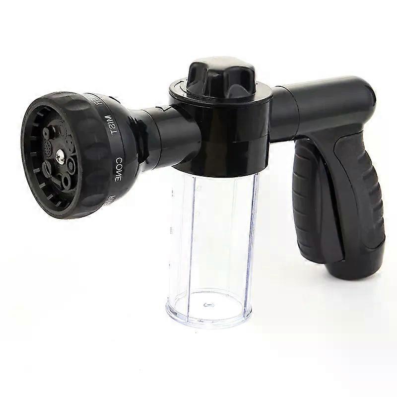 Multifunctional  Adjustable Mode Water Guns Nozzle Hose Washer Garten Watering Jet Sprayer with Foam Container Fertilizer Tools