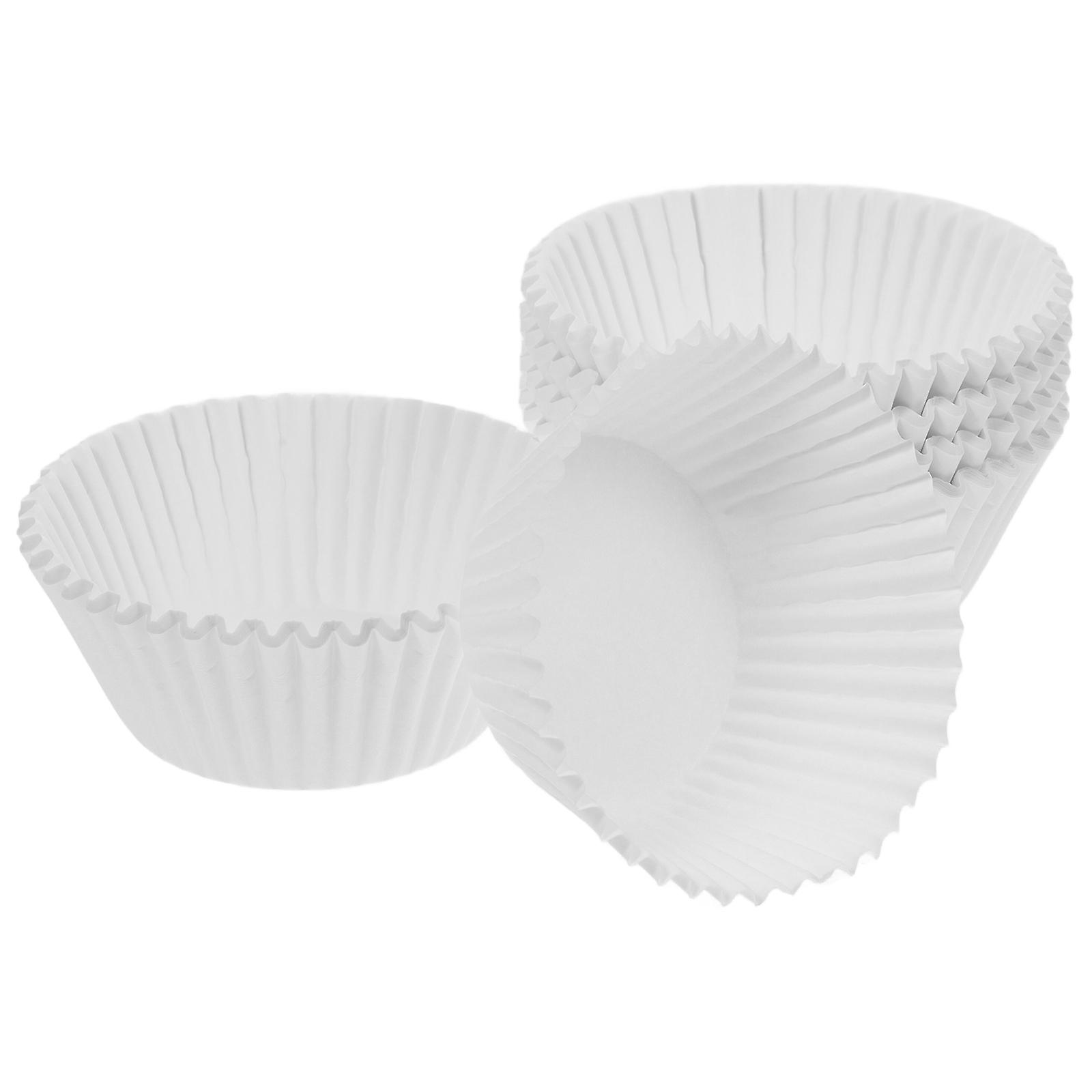 White Paper Cupcake Liners for Baking 100Pcs Muffin Wrappers and Cups