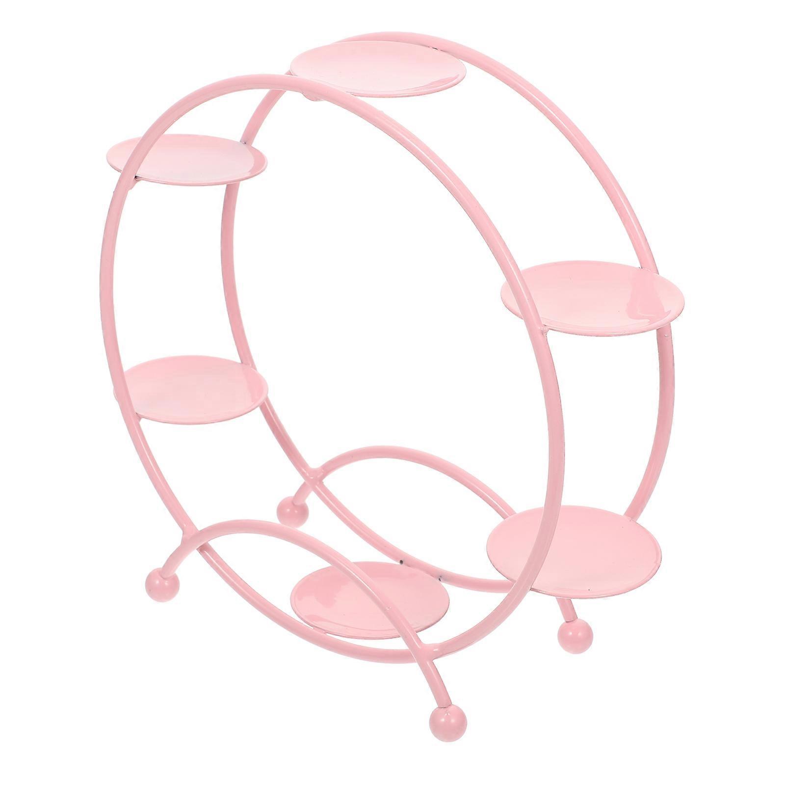 Ferris Wheel Shaped Display Rack Alloy Toy Storage Holder 2Pcs