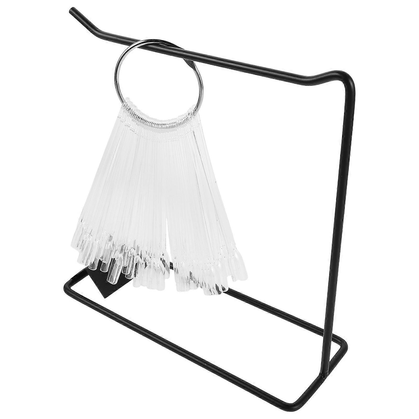 Clear Nail Practice Tips with Ring for Manicure Practice 1Set