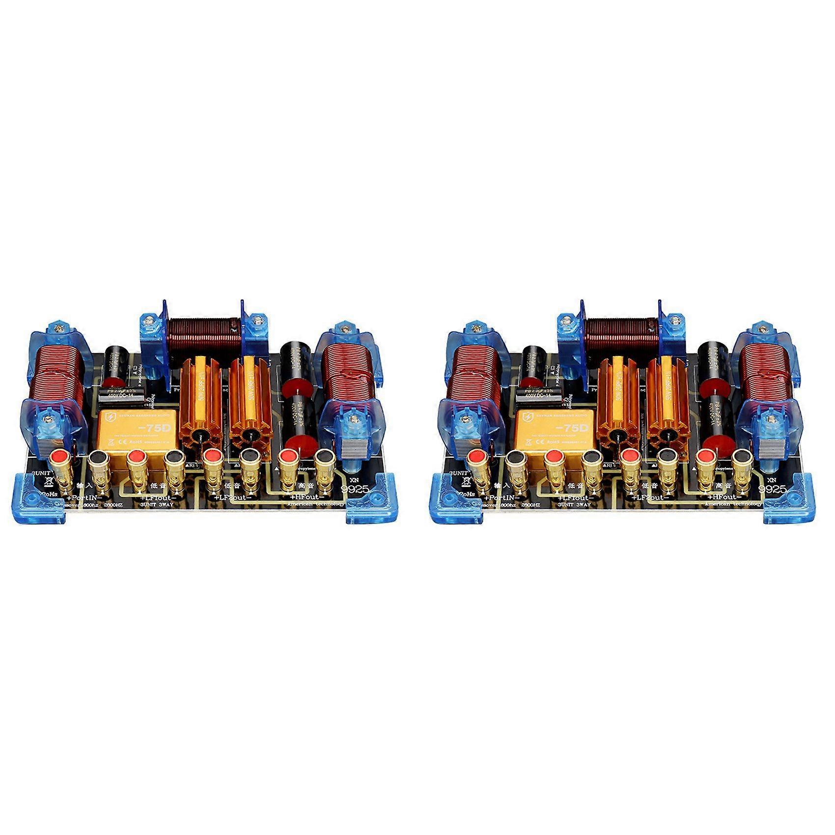 2X 2000W Audio Frequency Divider Two Way Speaker Crossover 12 15 Inch Stage Performance High Power Frequency Divider