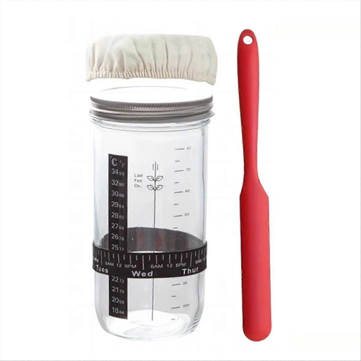 Bread Fermentation Glass Jar, Sour Dough Jar, Bread Baking, Large