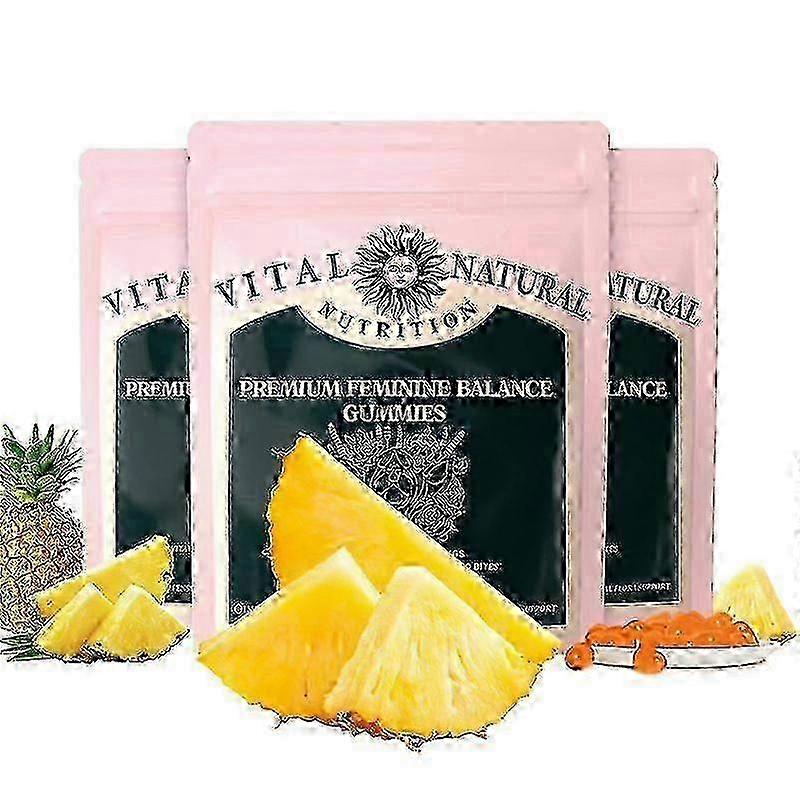 3Bags Feminine Balance Gummies 60 Count Nutrition Gels & Chew w
