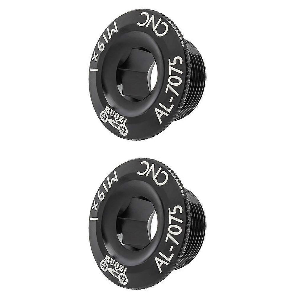 2 st bärbara vevaxelkåpsskruvar aluminiumlegering fästbultar cykeltillbehör