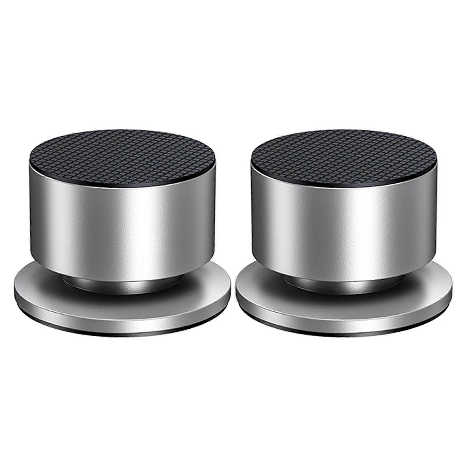 NonSlip Coppers Tipped Sound Equipment Isolation Pad with Two Sideds Textured Design for HiFi Systems and Studio Gear  Silver