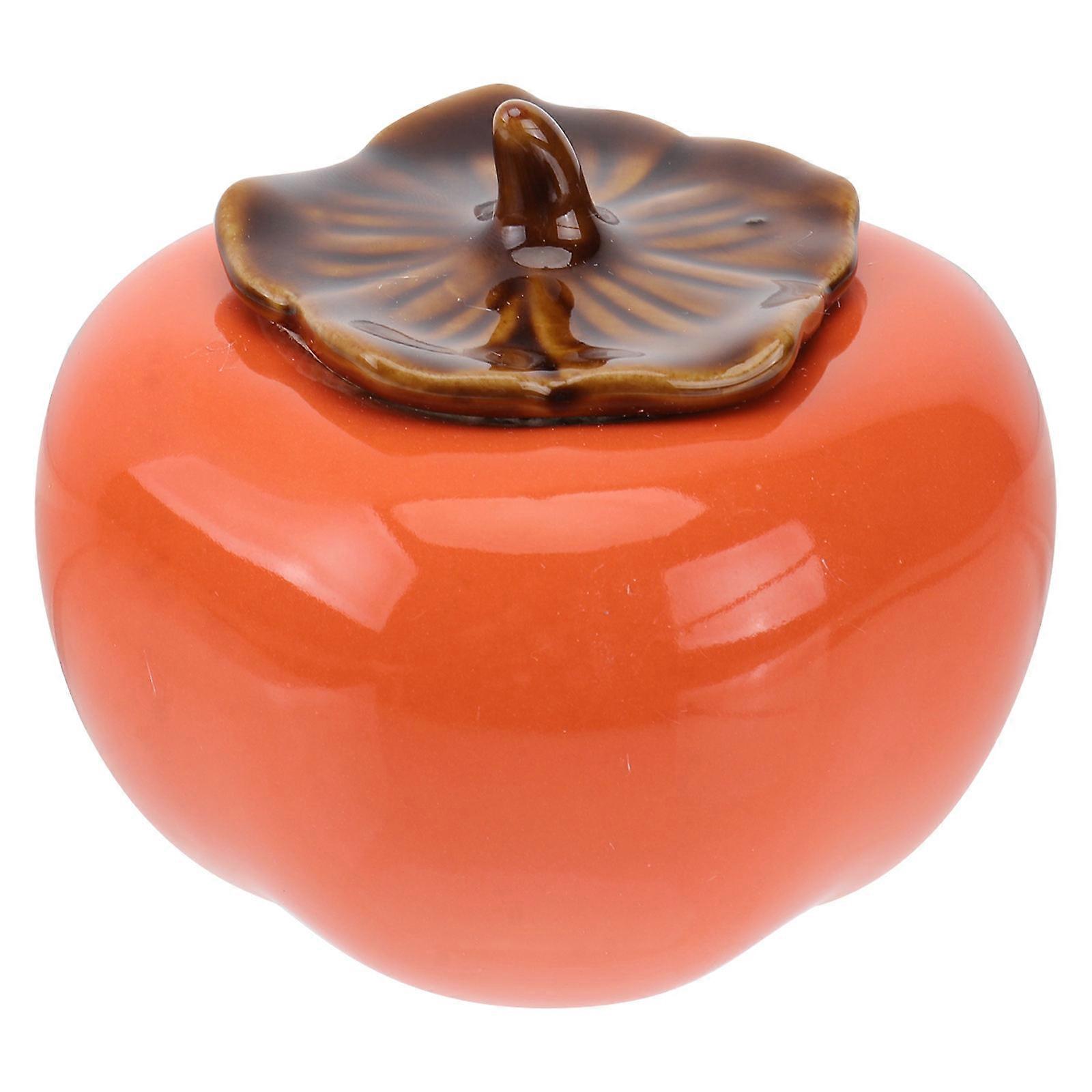 Pumpkin Shaped Storage Pot for Tea Storage Container 3Pcs Orange