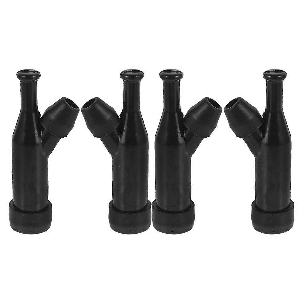 Generator Spark Plug Cap Set for Ignition System High Voltage 4Pcs Black