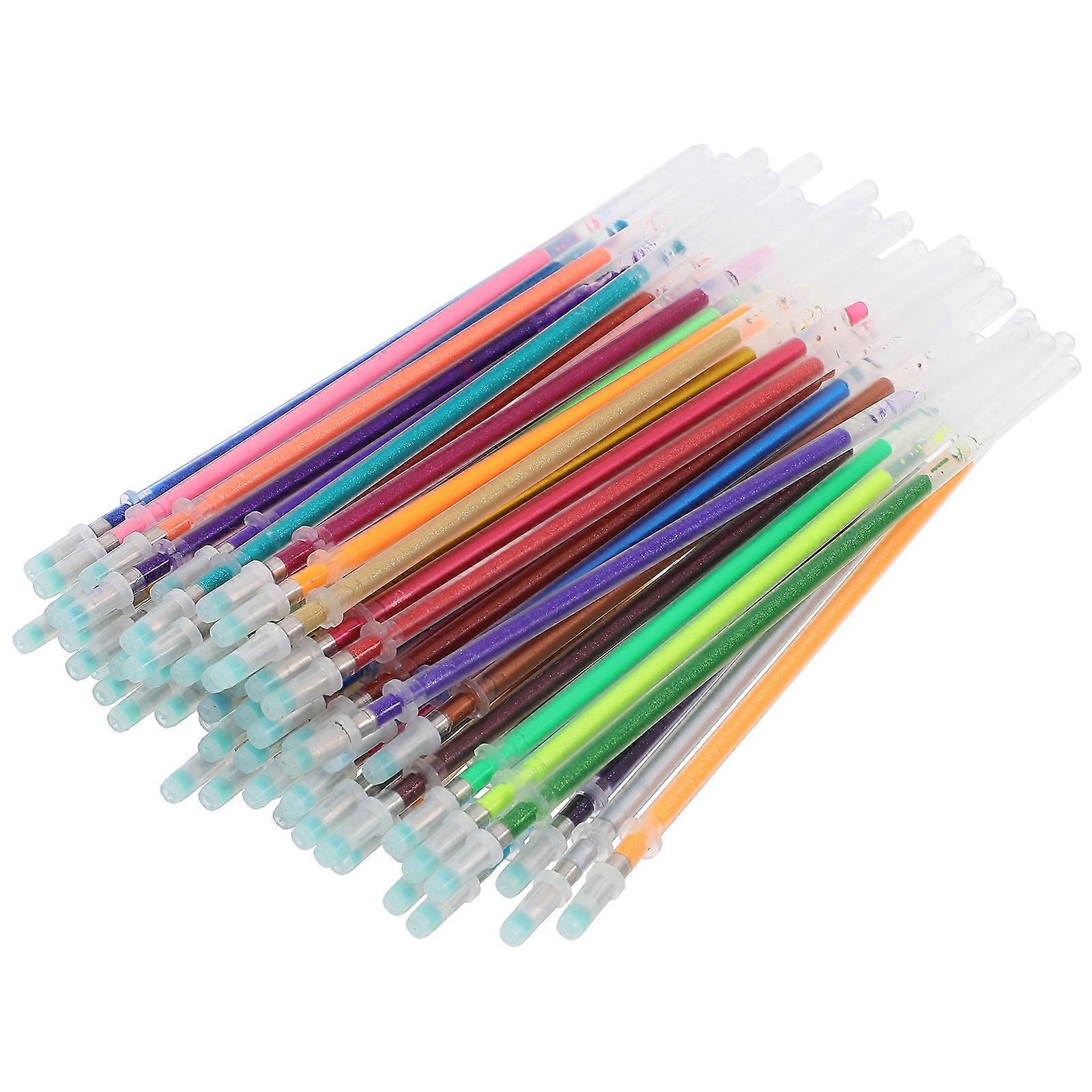 60Pcs Gel Pen Refills for Writing Use Colored Ink in Assorted Colors