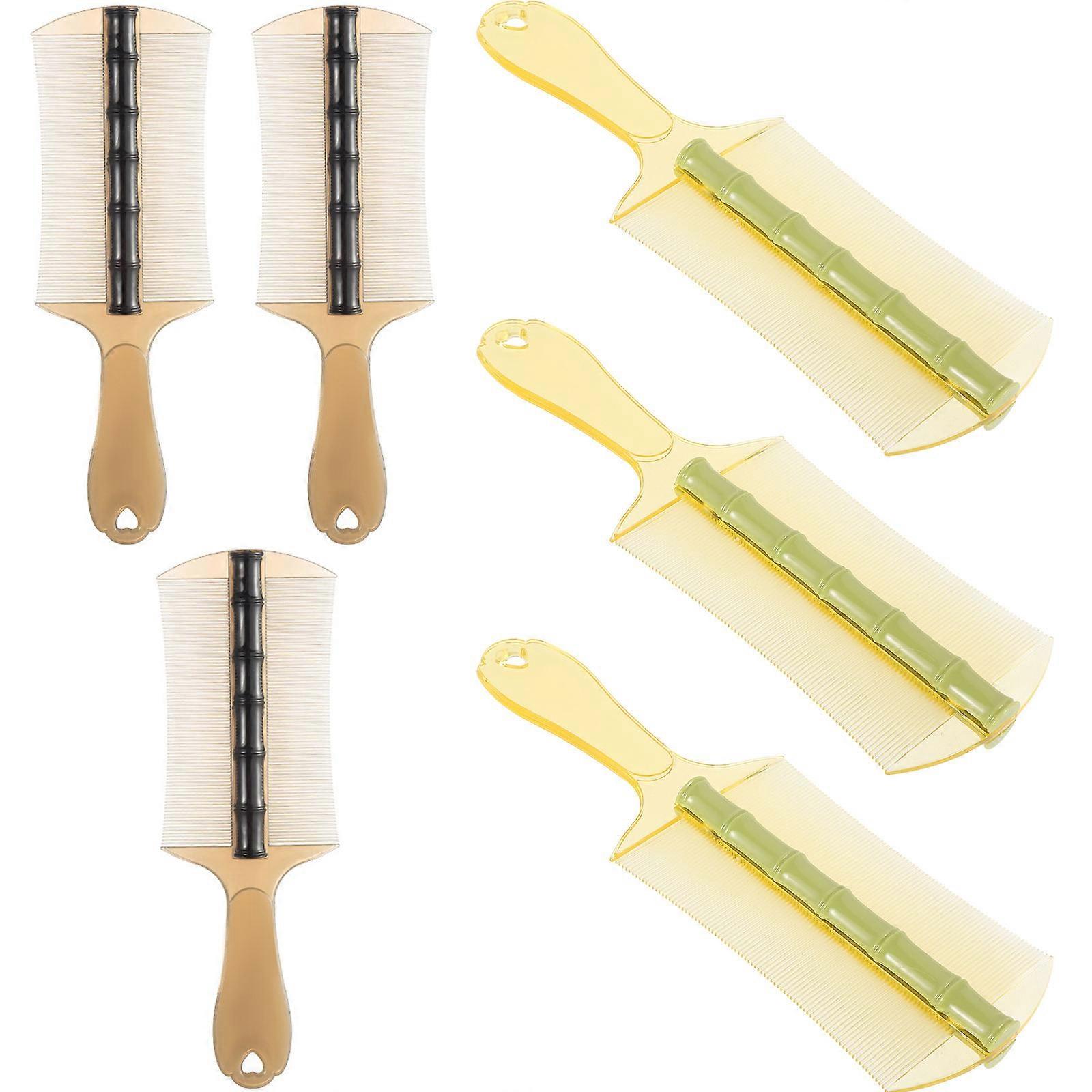 Dandruff Comb with Fine Teeth Flea Comb 6Pcs for Hairdressing
