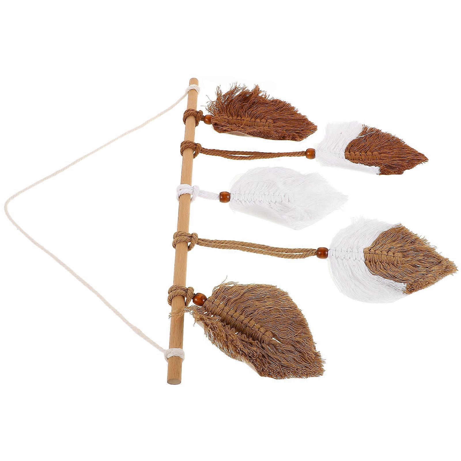 Boho Room Decor Macrame Leaf Wall Hanging for Decoration Handmade Art