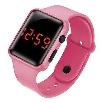 Smartwatch für Herren, Sport- und Fitnessuhr, Digitaluhr, pink