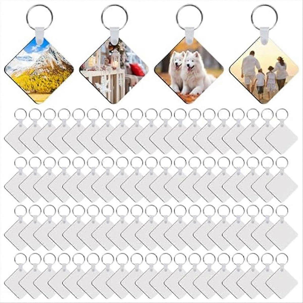 240Pcs Sublimation Keychain Blanks Double Sides 80 MDF