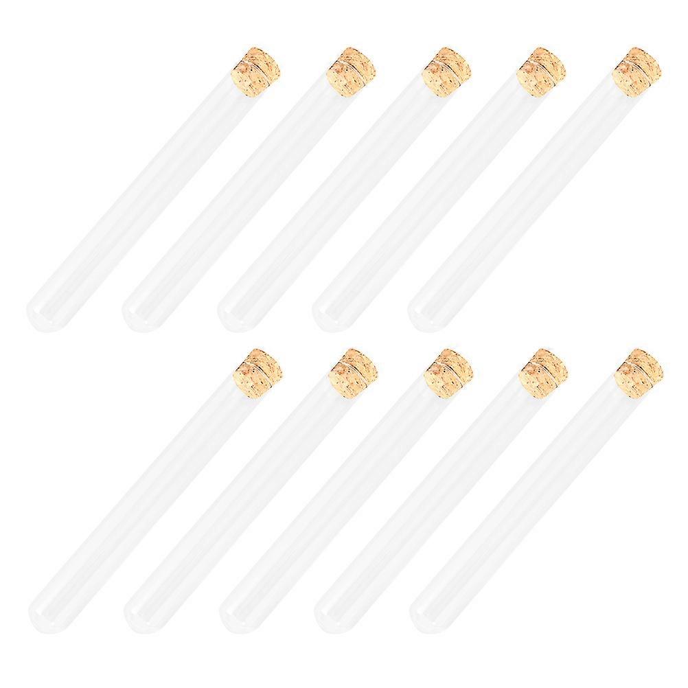 Scientific Glass Test Tubes for Storage Use 10Pcs Experiment Tubes