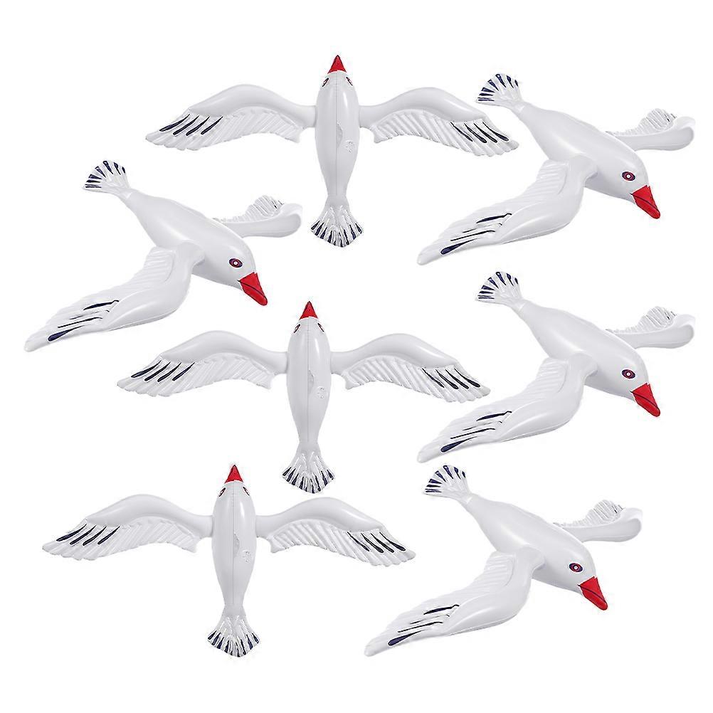 Seagull Balloon Toy for Pool Party Decorations 7Pcs Inflatable Set