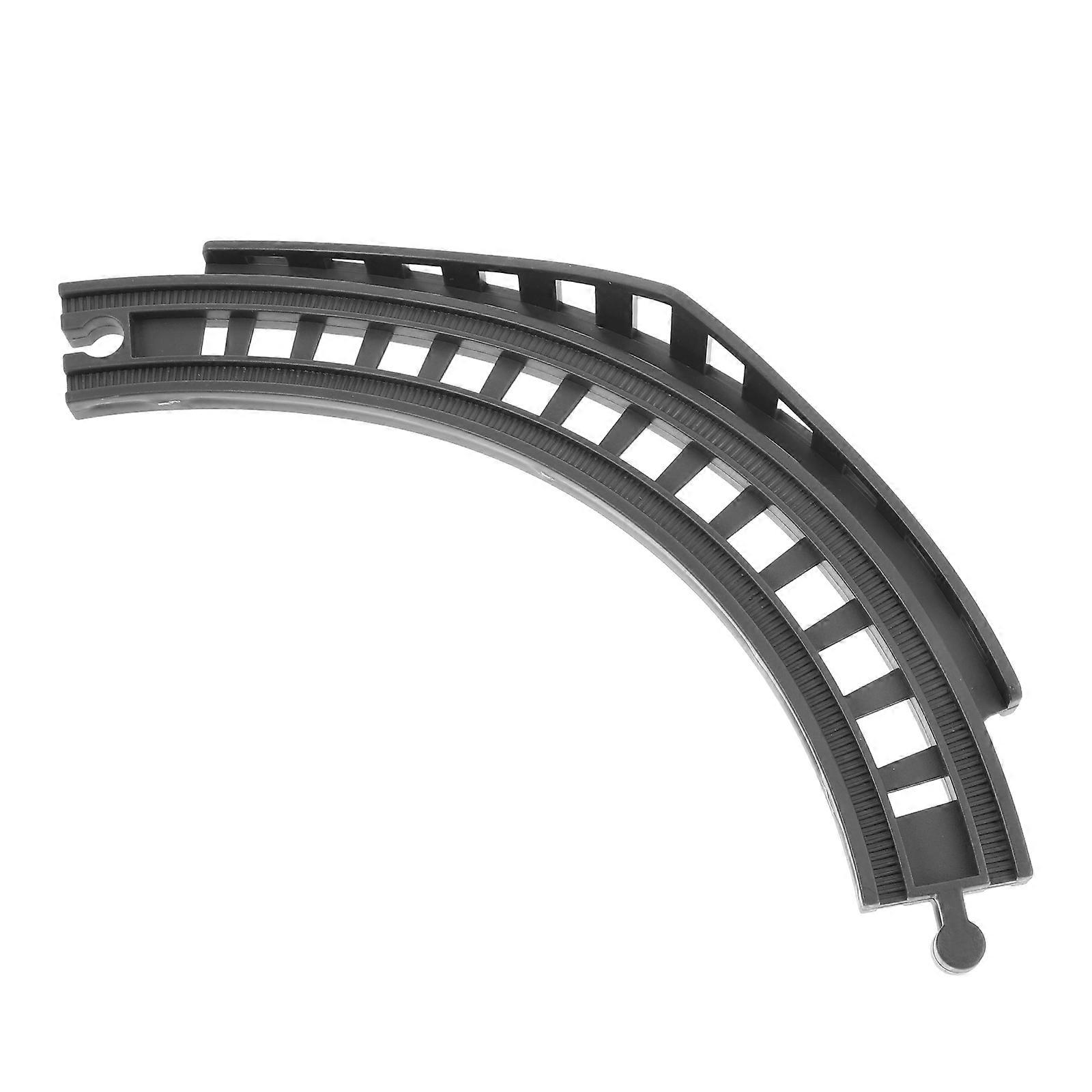 Grey Plastic Subway Rail Bend Track Piece Set for Toy with Design and Bridge Supports Easy