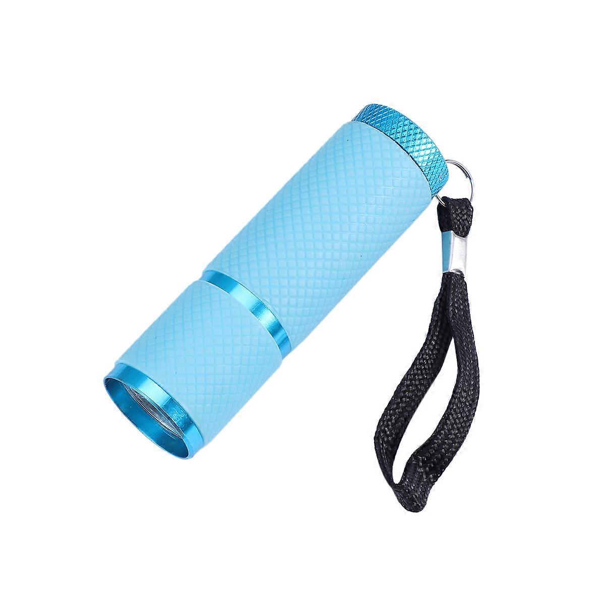 Uv Torch 9 LED Handheld Flashlight for Money Detection 2Pcs Sky-Blue