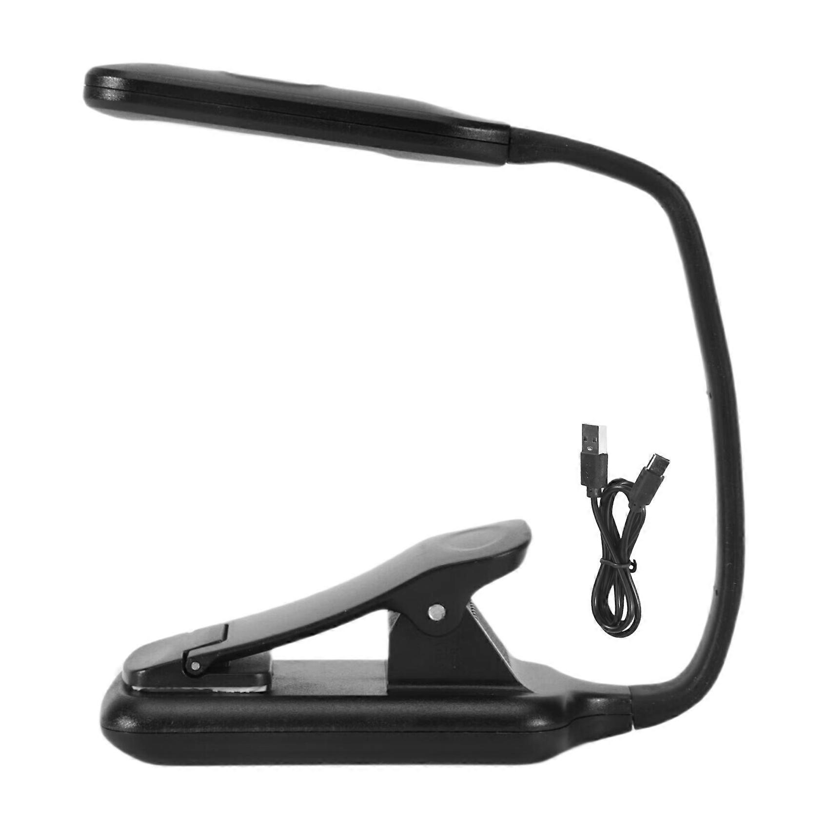 Book Light, Rechargeable Reading Light, 9 LED Book Light for Reading in Bed with 3 Brightness, Easy Clip on Reading Lamp