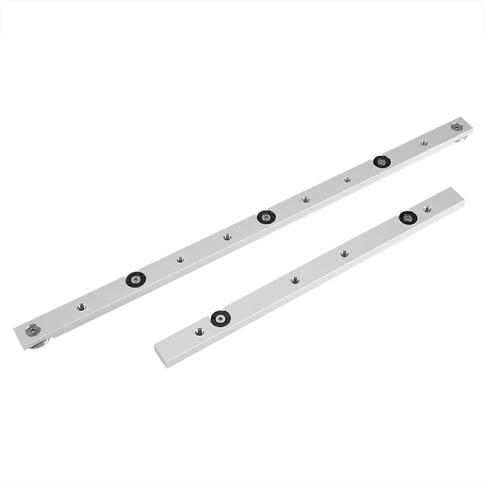 Adjustable Aluminum Miter Slider for Table Saw with Track Rail Stop, Precise Sliding Woodworking Jig
