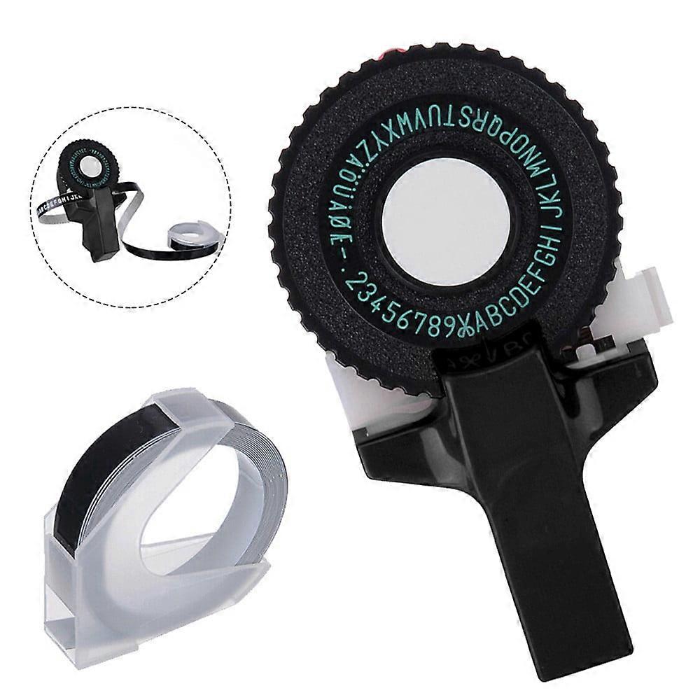 Diy Manual Embossing Label Maker Letters Numbers Printer Tape-cutting with Tape