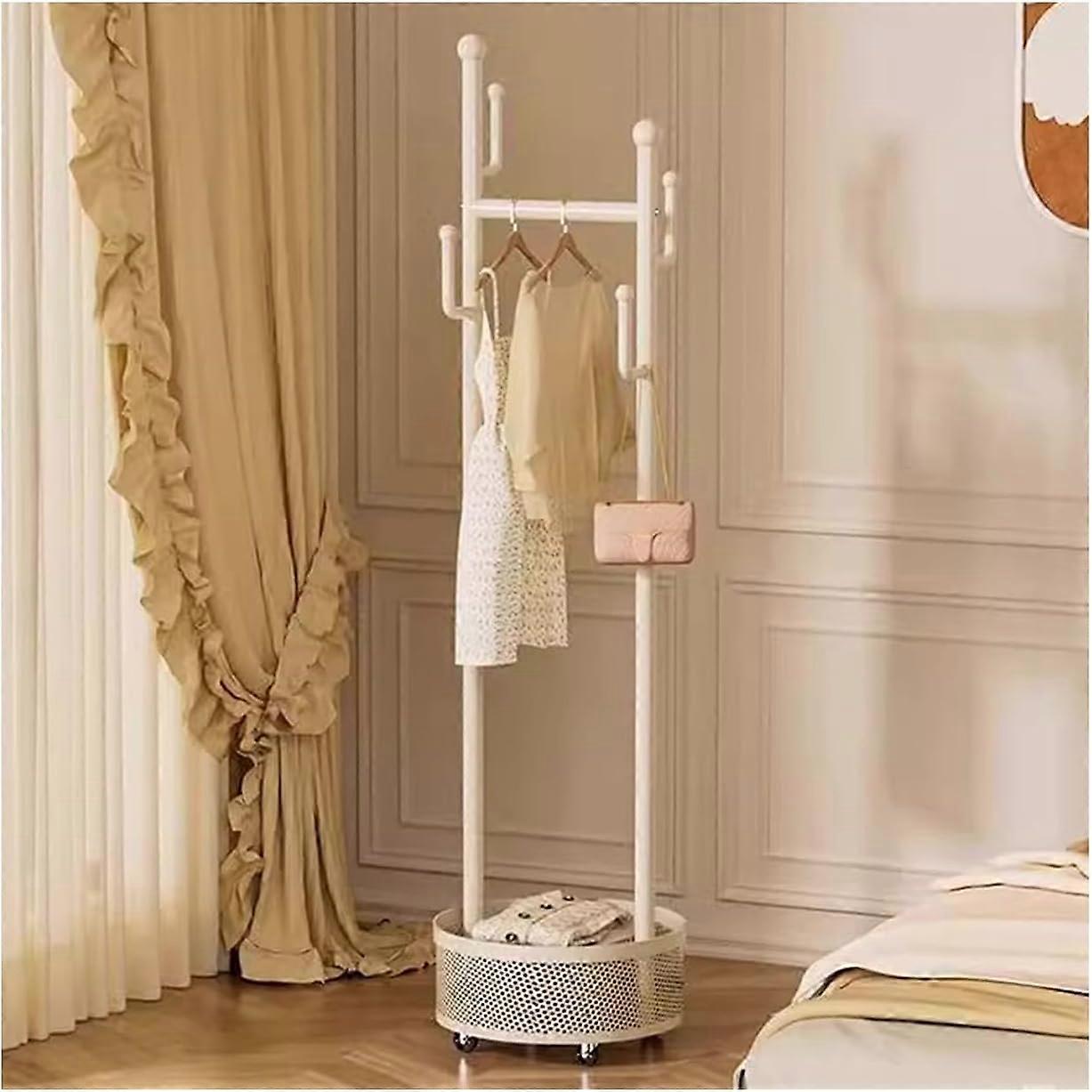 Coat Rack with Wheels, Industrial Metal Hall Tree with Hooks, MultiShelf Storage for Entryway