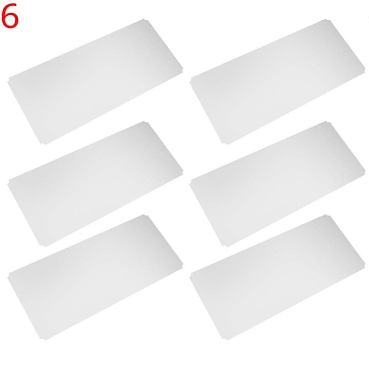 6 Pcs Shelf Liners of Wire Shelf System Plastic Shelf Liners Mats for Wire Shelving